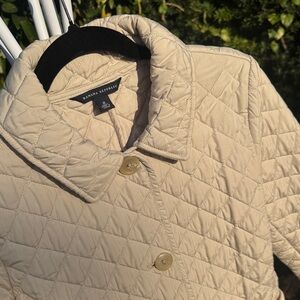 🏆 Banana Republic Tan Quilted Puffer Jacket 🏆
